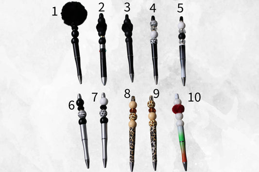 Beaded Pens - Colourful Set 1