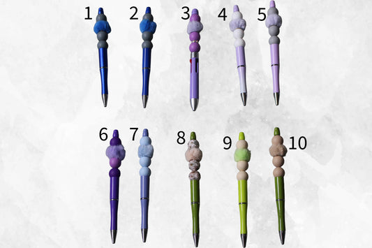 Beaded Pens - Colourful Set 2