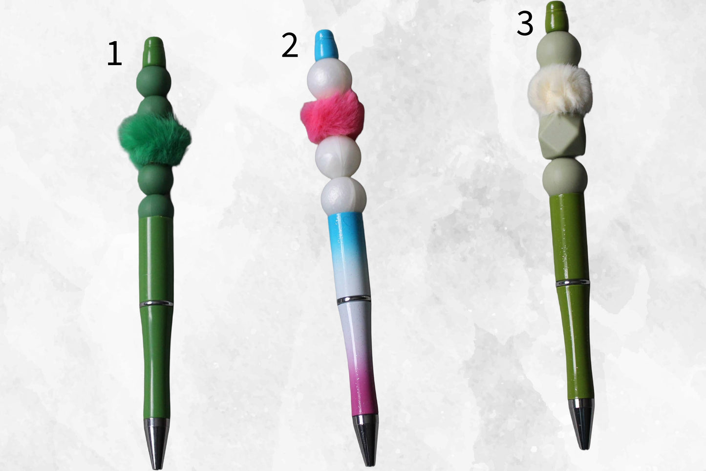 Beaded Pens - Colourful Set 3