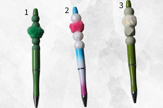 Beaded Pens - Colourful Set 3