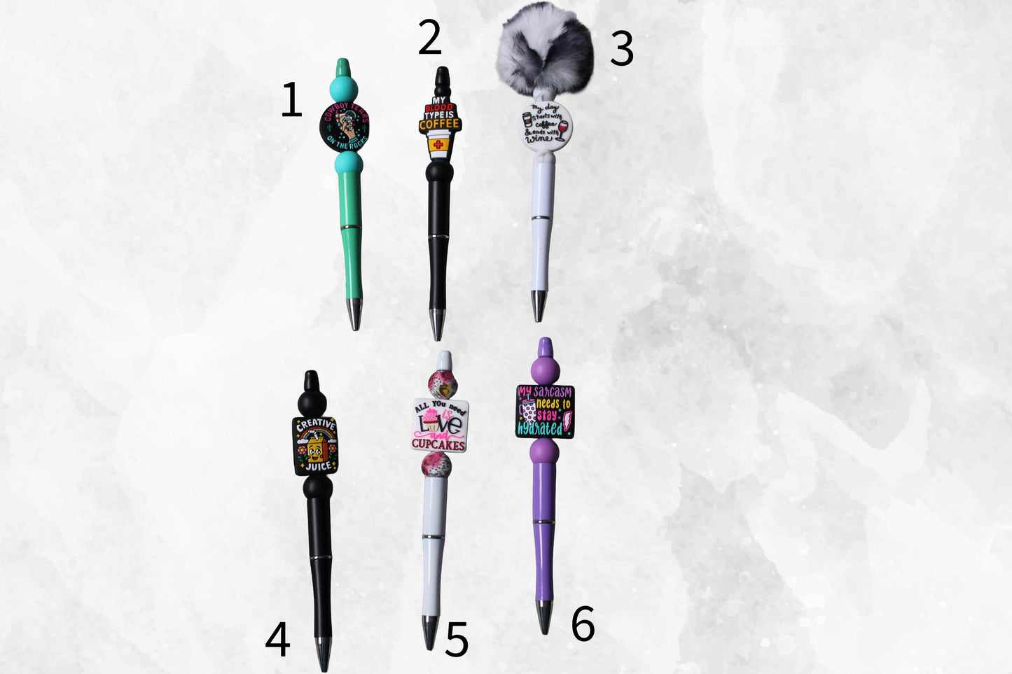 Beaded Pens - Food & Drink