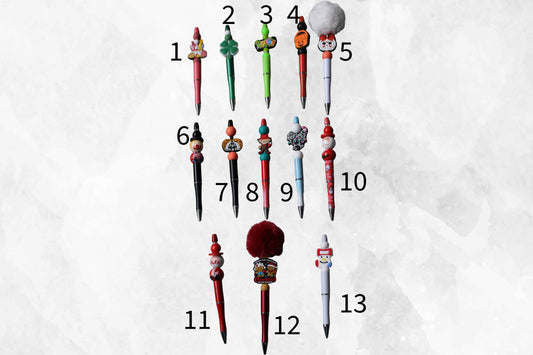 Beaded Pens - Holidays