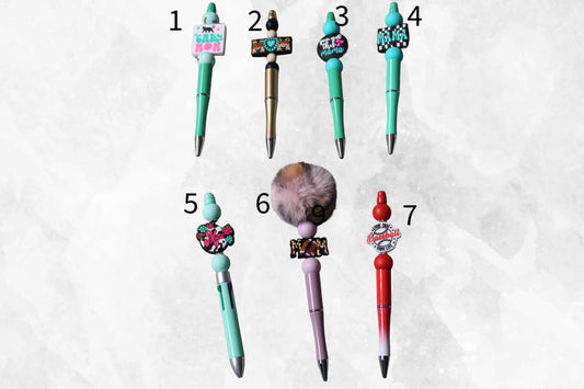 Beaded Pens - Mom